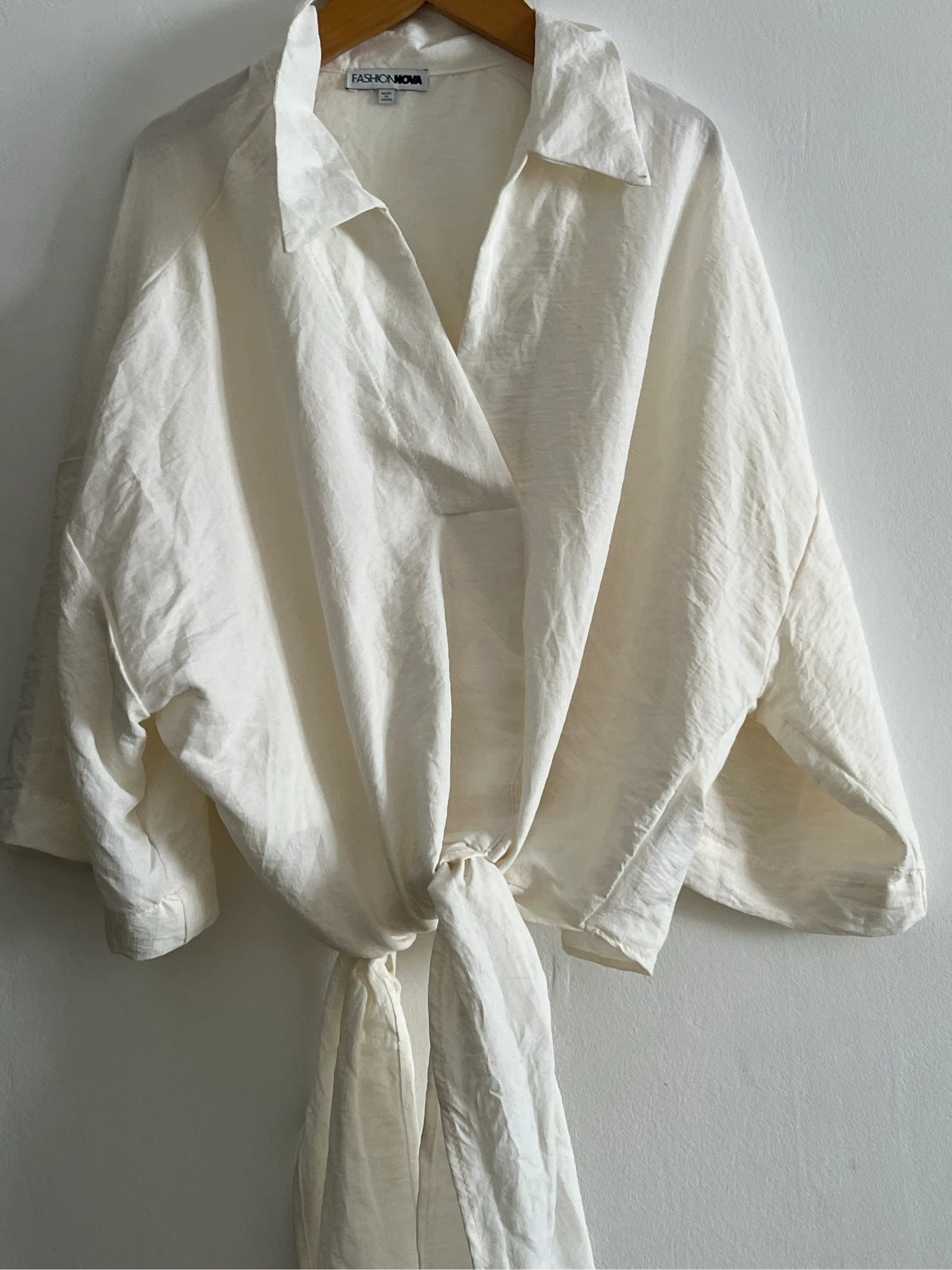 🤍 Camisa Oversize Fashion Nova Blanca 🤍 – photo 7